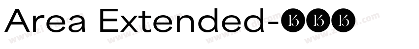 Area Extended字体转换